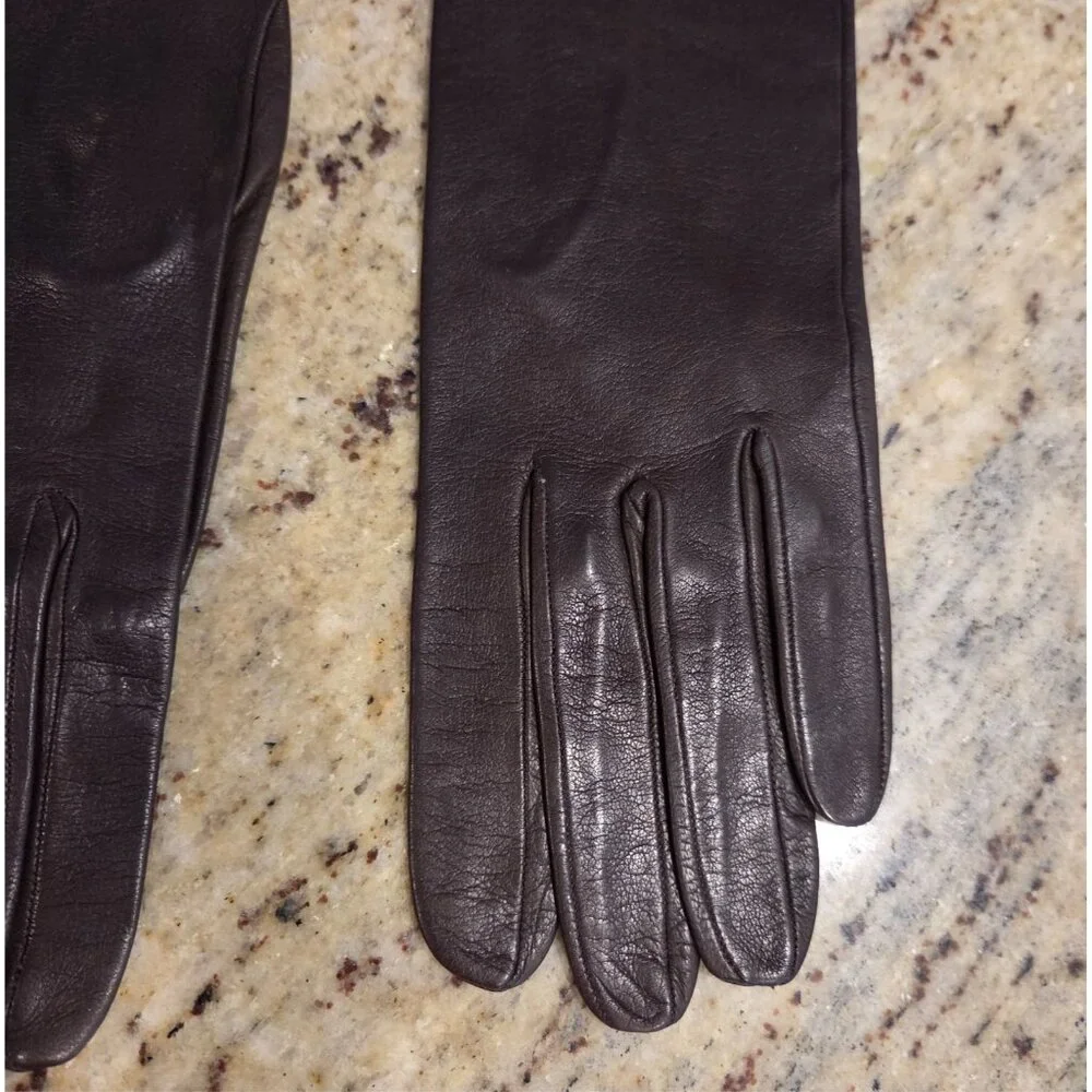 New! Vintage Women's Size S Brown Soft Leather Formal 14